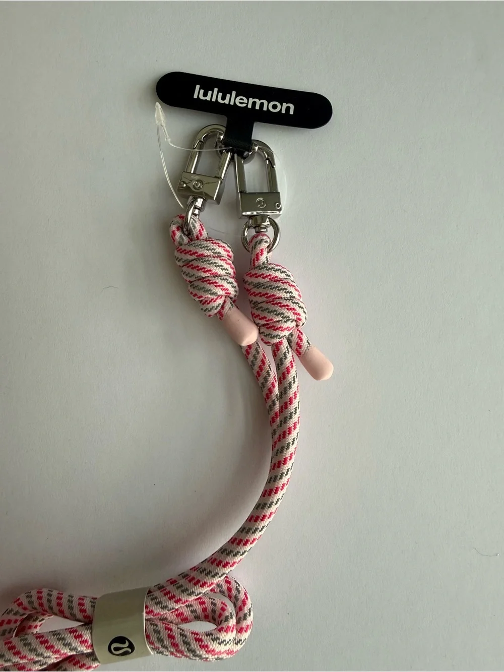 lululemon athletica Pink Never Lost Crossbody Phone Strap with Rope Detail